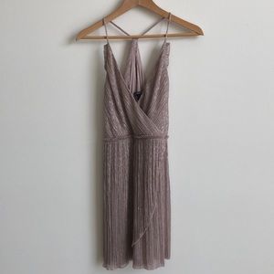 Faux Wrap Mini Dress